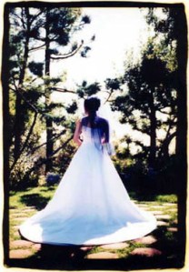 Bride with Blue Veil